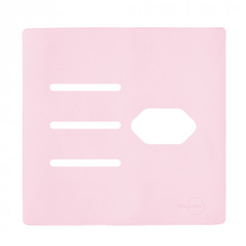 Placa p/ 3 Interruptores + Tomada 4x4 - Novara Pétala